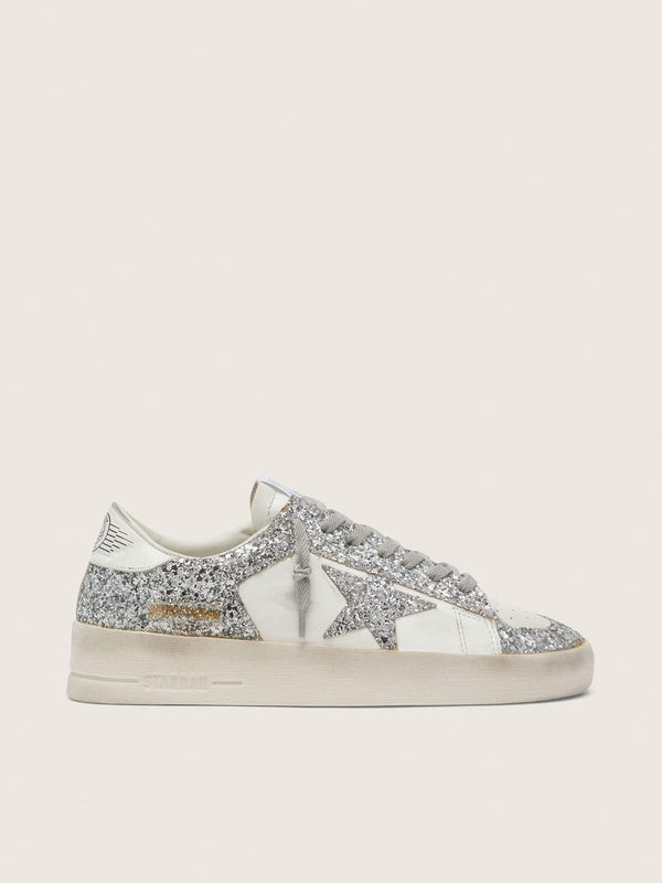 Stardan Blanc Paillettes Argentees