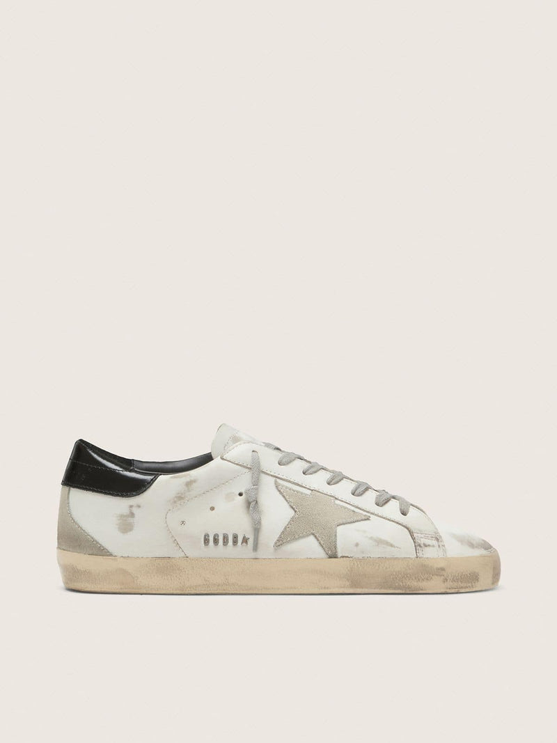 Super-Star Blanc Etoile Grise Daim