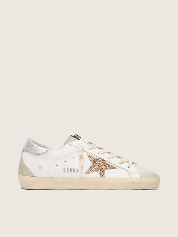 Super-Star Blanc Paillettes Dorees