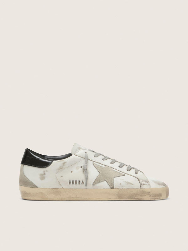 Super-Star Homme Blanc Etoile Noire Cuir
